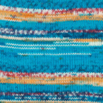 DROPS Fabel Print 162 Zeeblauw