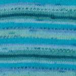 DROPS Fabel Print 340 Blauwe lagune