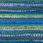 DROPS Fabel Print 677 Groen turkoois