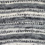 DROPS Fabel Print 905 Zwart / naturel