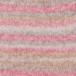 DROPS Fabel Long Print 623 Roze mist