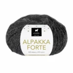 Du Store Alpakka Forte 710 Grijs-zwart gemêleerd