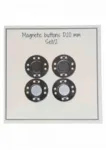 Go Handmade Magnetische Knopen 20 mm (2 stuks) Grijs
