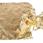 Bladmetal, 16 x 16 cm, 25 ark Guld