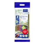 STAEDTLER Noris Club Kleurpotloden + Potlood & gum, 12 + 2 stuks – Hoofdafbeelding