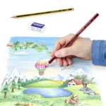 STAEDTLER Noris Club Kleurpotloden + Potlood & gum, 12 + 2 stuks – Toepassing