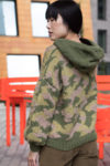 DSA83-01 Thyra Camo-Hoodie Grønn