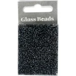 Rocailles, glaskralen 1,7 mm Donker grijs