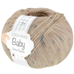 Lana Grossa Cool Wool Baby 371 Lichtbeige/Turkoois/Lila