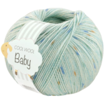 Lana Grossa Cool Wool Baby 369 Mint/Blauw/Oranje