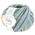 Lana Grossa Cool Wool Baby 315 Lichtgrijs/Antraciet/Lichtgroen/Witgroen/Turkoois/Grijsblauw