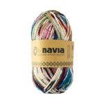 Navia Sock Yarn 520 Groen gemêleerd
