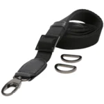 Go Handmade Schouderriem voor Tas, 85-125 cm 22292 Zwart/donkergrijs