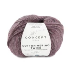 Katia Cotton-Merino Tweed 509 Heel donker roze