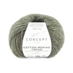 Katia Cotton-Merino Tweed 511 Zwart groen