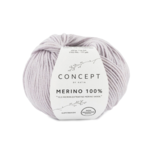 Katia Merino 100% 086 Parelmoer lichtgrijs