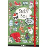 Boek met stickers, kerstmotieven, formaat 11,5 x 17 cm, 76 bladen