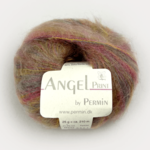 Permin Angel print 62 Gouden/Groen/Roze