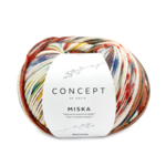 Katia Concept Miska Socks 103 Blauw-Kameel-Okergeel