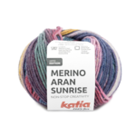 Katia Merino Aran Sunrise 306 Fuchsia-Blauw-Okergeel