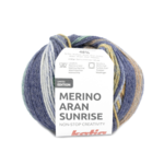 Katia Merino Aran Sunrise 307 Blauw-Groen-Okergeel