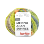 Katia Merino Aran Sunrise 301 Blauwgroen-Oranje-Pistache