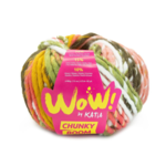 Katia Wow Chunky Boom 304 Groen-Okergeel-Roos