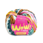 Katia Wow Chunky Boom 302 Roze-Parelmoer braam-Citroengeel