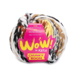 Katia Wow Chunky Boom 303 Bruin-Rood-Zwart