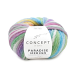 Katia Concept Paradise Merino 500 Ecru-Groen-Blauw-Geel