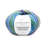 Katia Concept Paradise Merino 502 Lichtblauw-Blauw-Groen-Geel