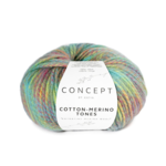 Katia Concept Cotton-Merino Tones 304 Groen-aquablauw-pistache