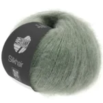 Lana Grossa Silkhair 105 Grijsgroen