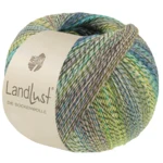 Lana Grossa Landlust Die Sockenwolle 221 Limoen/Licht olijf/Donker olijf/Lichtgrijs/Lichtblauw/Turkoois/Jade/Blauw