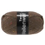 Lana Grossa Meilenweit 100 Tweed 184 Donkerbruin