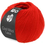 Lana Grossa Cool Wool Lace 68 Helderrood