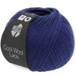 Lana Grossa Cool Wool Lace 53 Marineblauw