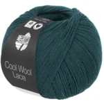 Lana Grossa Cool Wool Lace 69 Donker petrol
