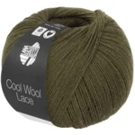 Lana Grossa Cool Wool Lace 70 Groenbruin