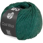 Lana Grossa Cool Wool Mélange 1505 Donkergroen gemêleerd