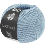 Lana Grossa Cool Wool Mélange 1502 Lichtblauw gemêleerd