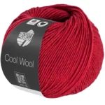 Lana Grossa Cool Wool Mélange 1501 Kersenrood gemêleerd