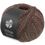 Lana Grossa Vintage Socks 1024 Grijsbruin/mokka gemêleerd