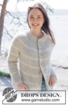 252-35 Snow Ring Cardigan by DROPS Design