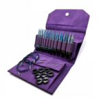 LYKKE Verwisselbare Rondbreinaalden Set Indigo, Violet, 13 cm