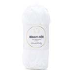 LindeHobby Bloom 8/8 Mercerized Cotton 02 Wit