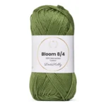 LindeHobby Bloom 8/4 Mercerized Cotton 20 Olijfgroen