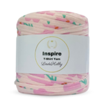 LindeHobby Inspire Print 116 Roze met bloemen