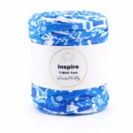 LindeHobby Inspire Print 30 Blauw met witte print