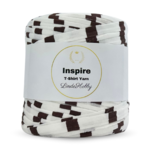 LindeHobby Inspire Print 25 Wit met bruine strepen